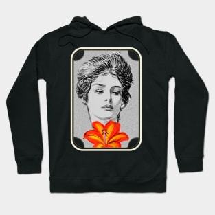 Woman and flower Hoodie